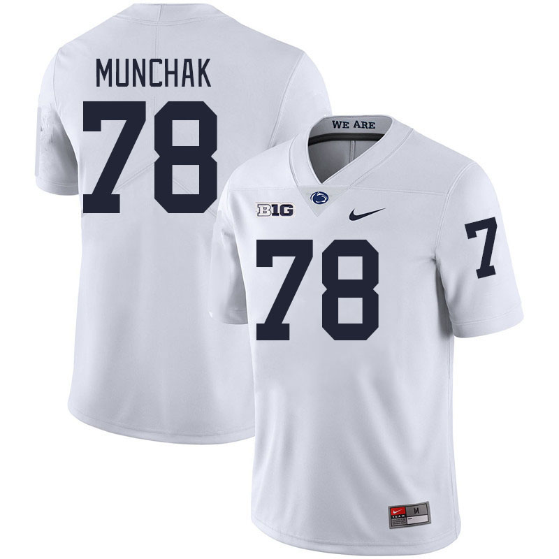 Penn State Nittany Lions #78 Mike Munchak College Football Jerseys Stitched Sale-White